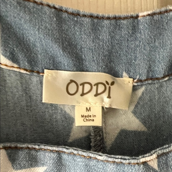 ODDY Blue Star-Print Women's Overalls - Picture 2 of 3